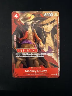 Monkey D. Luffy P-007 Winner One Piece Tournament Pack Vol. 1 Winner Promo - LP - Image 1