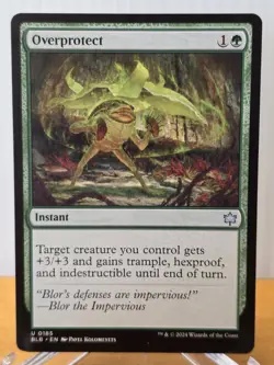 #0185 Overprotect Bloomburrow MTG Card - Image 1