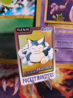 Pokemon Karte Card Relaxo Snorlax Pocket Monsters Carddass 1997 japanese VG- - Image 1