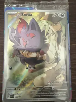 N's Zorua - 189 (Pokemon Center Exclusive) 189 Promo Cards Holo SEALED - Image 4