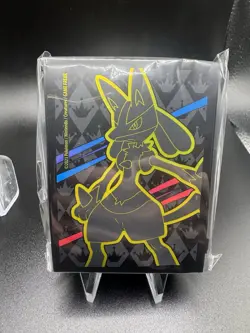 65 Ct Crown Zenith ETB Lucario Card Sleeves | New, Sealed Pokemon - Image 1