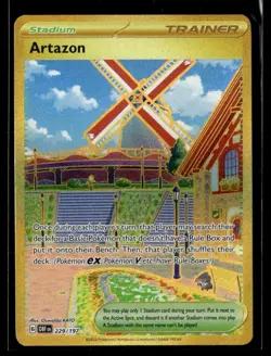 Pokemon TCG Artazon Hyper Rare Holo Card 229/197 Sv03: Obsidian Flames - Image 1