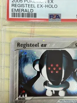 PSA 8 Registeel Ex Holo Emerald 100/106 Graded Pokemon Card - Image 2
