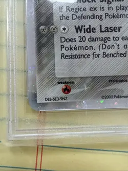 PSA 8 Registeel Ex Holo Emerald 100/106 Graded Pokemon Card - Image 5