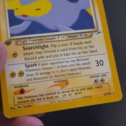Pokemon Light Lanturn Rare 23/105 Neo Destiny EN 1st Edition Regular damaged - Image 3