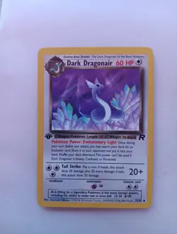 Team Rocket Dragonite Evolution 1st Edition Set Pokemon Card Vintage - Image 3