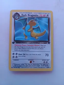 Team Rocket Dragonite Evolution 1st Edition Set Pokemon Card Vintage - Image 4