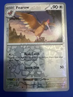 Fearow - Reverse Holo - 22/165 Scarlet & Violet 151 - Pokemon TCG - Image 1