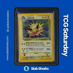 1999 POKEMON JUNGLE #4/64 JOLTEON HOLO RARE - Image 1