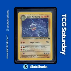 2000 POKEMON TEAM ROCKET #10/82 DARK MACHAMP HOLO RARE - Image 1