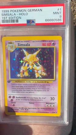 1999 Pokemon German 1st Edition Alakazam - Simsala - Holo - MINT PSA 9 - Image 2
