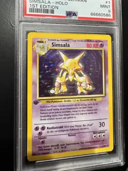 1999 Pokemon German 1st Edition Alakazam - Simsala - Holo - MINT PSA 9 - Image 3