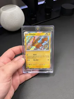 Pokemon Pikachu SV: Paldean Fates Shiny Rare Holo 131/091 2024 - Image 1