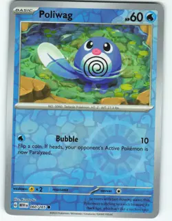 Poliwag - Reverse Holo - 60/165 Scarlet & Violet 151 - Pokemon TCG - 2023 - Image 1