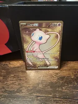 Pokemon Mew EX TCG Scarlet & Violet Hyper Rare Metal Card 205/165 Holo - Image 1