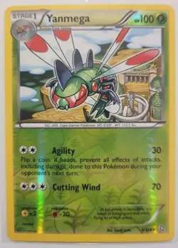 Pokemon Single Dragons Exalted Yanmega Reverse Holo 5/124 NM/M Condition - Image 1
