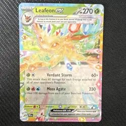 Pokemon Leafeon ex 006/131 Sv Prismatic Evolutions Double Rare Holo Stage 1 270… - Image 1