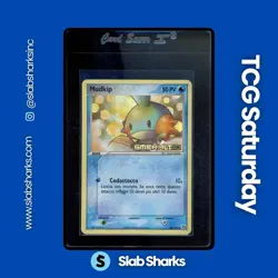 2005 POKEMON ITALIAN EX EMERALD #56/106 MUDKIP REVERSE HOLO STAMPED - Image 1