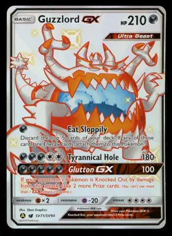 Pokemon Guzzlord GX SV71/SV94 Sun & Moon Hidden Fates Shiny Vault Near Mint - Image 1