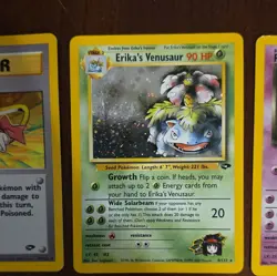Pokemon TCG Gym Challenge Holo 3 Card Lot Koga Venusaur Mewtwo - Image 3