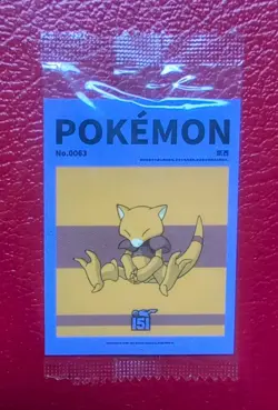 Abra Chinese 151 My Journey Pokemon Sticker Noodle Pack #0063 Sealed - Image 1