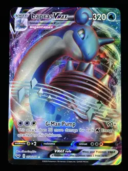Pokemon Lapras VMAX Ultra Rare Sword & Sheild Base 050/202 - Image 1