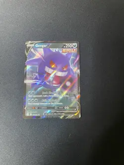 Pokemon TCG 2021 Fusion Strike Gengar v Card 156/264 NM Condition - Image 1