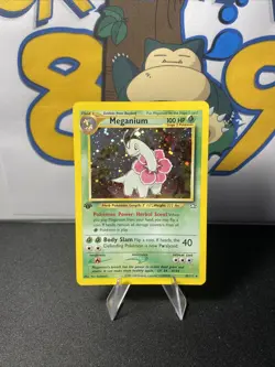 Pokemon TCG Meganium 10/111 Neo Genesis 1st Edition Holo Rare Vintage 2000 - Image 3