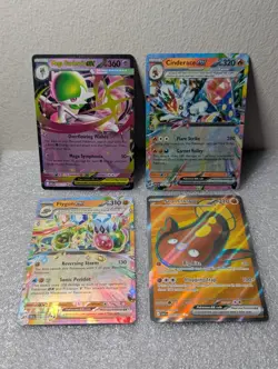 Pokemon TCG Lot of 4 Ex Cards Ascended Heroes Mega Gardevoir Cinderace Ex ALL NM - Image 1