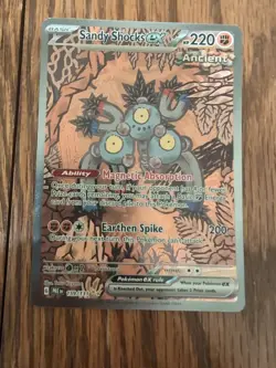 Pokemon TCG SV Prismatic Evolutions Sandy Shocks EX 159/131 Pre-NM Condition - Image 1