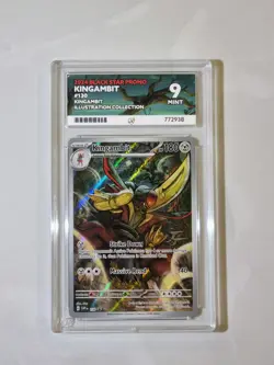 Kingambit 130 Black Star Promo Mint 9 Ace Graded Pokemon Card Holo IR 2024 Rare - Image 1