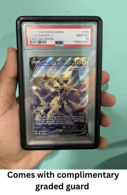 2021 PSA 10 Pokemon SWSH Chilling Reign Zeraora V #166/198 [WITH GRADED GUARD] - Image 4