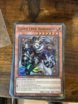 YuGiOh! Clown Crew Biancaviso BLZD-EN015 Super Rare 1st Edition - Image 1