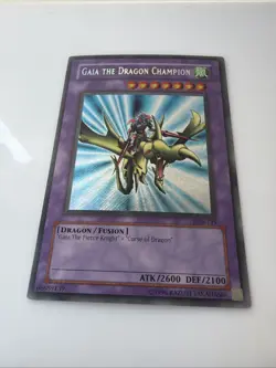 Yu-Gi-Oh Gaia the Dragon Champion LOB-125 Secret Rare Card Unlimited - Image 2