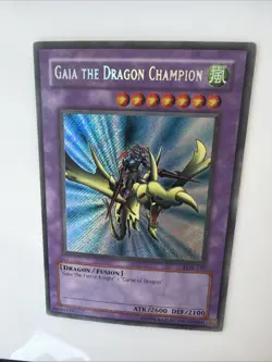 Yu-Gi-Oh Gaia the Dragon Champion LOB-125 Secret Rare Card Unlimited - Image 5