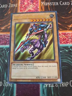 Yugioh Gaia The Fierce Knight LOB-EN006 Ultra Rare Unlimited Near Mint - Image 1