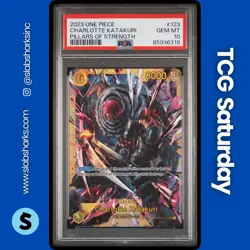 2024 ONE PIECE THE BEST #OP03-123 CHARLOTTE KATAKURI SECRET RARE PSA 10 - Image 1