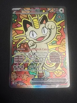 Meowth EX SIR Foil Card 121/088 POR HP 170 EN NM+ - Image 5