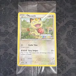 Build a Bear Pokemon Card Meowth Promo Trading Card TCG SEALED D15 - Image 1