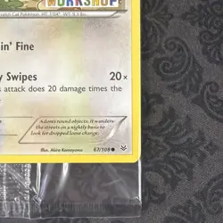 Build a Bear Pokemon Card Meowth Promo Trading Card TCG SEALED D15 - Image 2