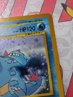 Pokemon TCG Feraligatr Neo Genesis Holo Rare Card #160 Japanese Edition NM - Image 3