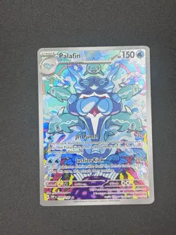 Pokemon TCG Palafin Obsidian Flames Holo Card 200/197 Illustration Rare - Image 1