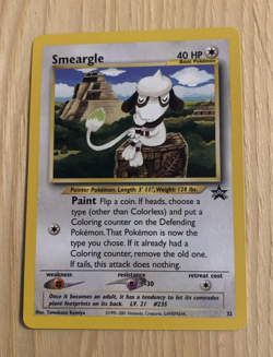 SMEARGLE 2001 POKEMON BLACK STAR PROMO CARD #32 NM - Image 1