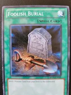Foolish Burial SDDL-EN029 Yu-Gi-Oh Spell Card NM/LP Staple - Image 3
