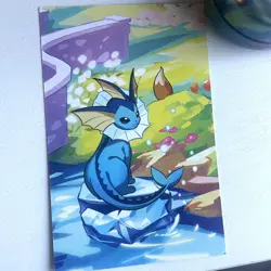 Pokemon Prismatic Evolutions Mini Tin Vaporeon - Empty No Cards - Coin & Art - Image 5