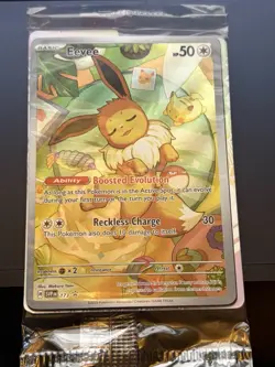 Pokemon Scarlet & Violet Eevee Promo Rare Holo Card SVP 173 Sealed - Image 1