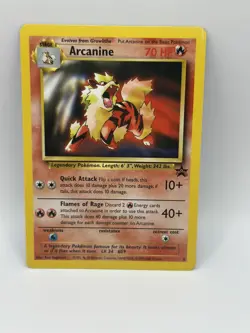 Arcanine Holo 06/53 WOTC Black Star Promo Pokemon Card 2000 LP/MP - See Pics - Image 1