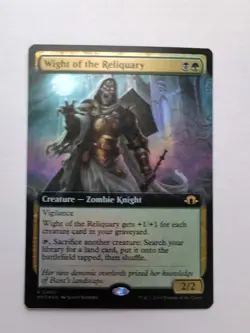 MTG Wight Of The Reliquary (MH3) Modern Horizons 3 ( Extended Art) Foil Rare 460 - Image 1