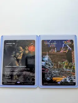 Magic the Gathering: TMNT- Donnie's Bo and Trouble in Pairs (Mythic /Non Foil) - Image 1