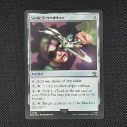 Sonic Screwdriver (0186) Universes Beyond: Doctor Who Magic The Gathering NM - Image 1